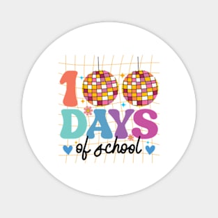 Kids Disco Ball 100 Days Of School Funny 100th Day Magnet